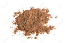 brownish red powder pile